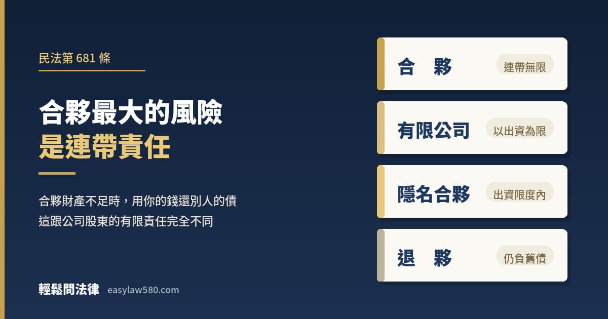 合夥要注意什麼