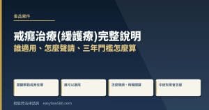 戒癮治療(緩護療)完整說明:誰適用、怎麼聲請、三年門檻怎麼算