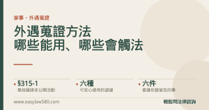 外遇蒐證方法：合法與違法的分界